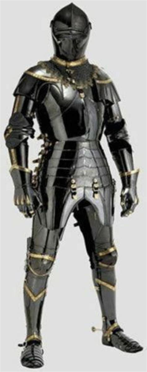 Stainless Steel Medieval Knight Black Suit Of Unique Armor Etsy