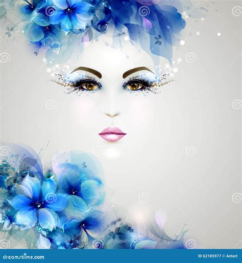 Beautiful Abstract Women Stock Vector Illustration Of Cover 62185977
