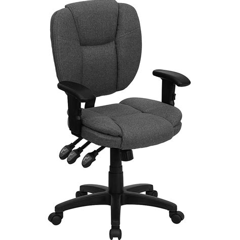 Flash Furniture Caroline Contemporary Fabric Swivel Office Chair With