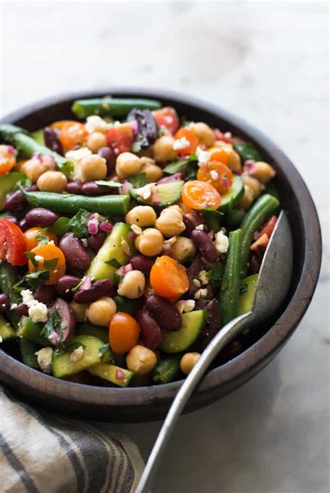 Mediterranean Three Bean Salad Healthy Nibbles And Bits