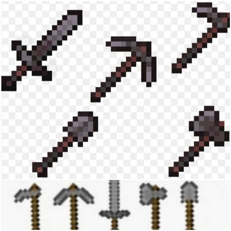 Is It Jsut Me Or Do Netherite Tools Look Like Detailed Cool And Semi