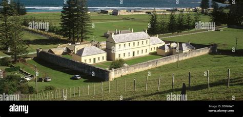 Colonial Buildings On Former Penal Settlement Norfolk Island