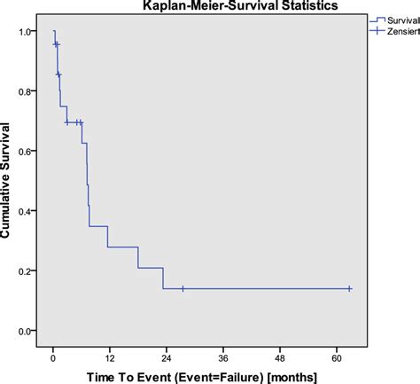 Kaplan Meier Survival Plot For Complete Success Download Scientific