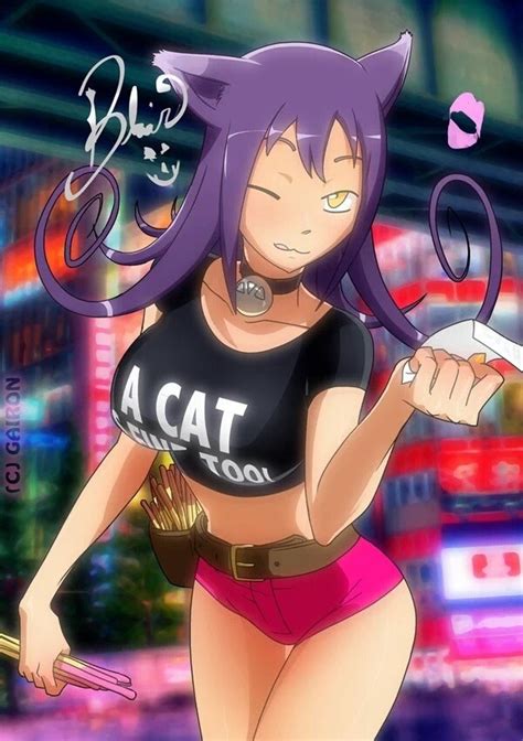 Blair The Cat From Soul Eater😍 One Of The Sexiest Cat Girls In Anime 😍😍😍 Brandonhenderso