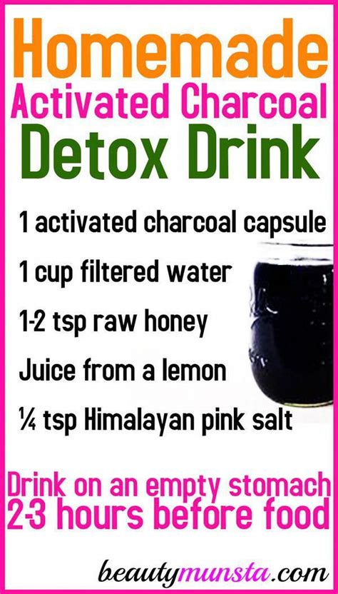 Activated Charcoal Juice Recipe Beautymunsta Free Natural Beauty Hacks And More Detox