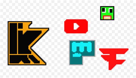 Youtubers Pixel Art Youtubers Logo Pngyoutubers Logos Free