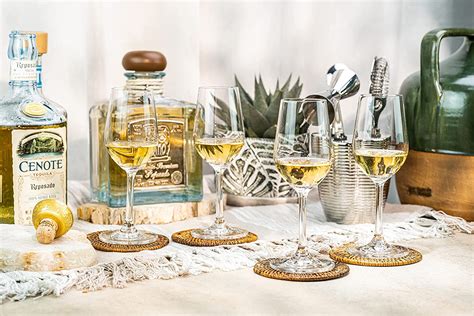 Buy Tequila Tasting And Sipping Glasses Set Of 4 5 5 Oz Crystal Snifter Copitas For Drinking