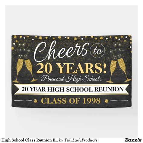 High School Class Reunion Banner Zazzle High School Classes Class