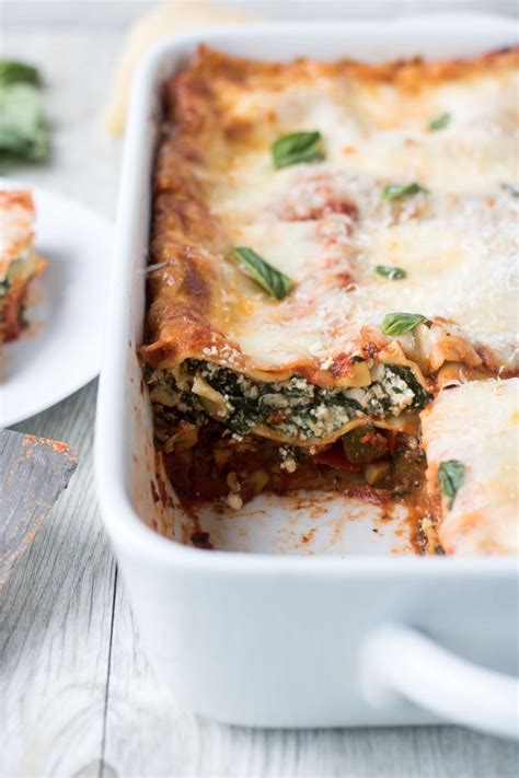 Easy Vegetable Lasagna Recipe Stephanie Kay Nutrition