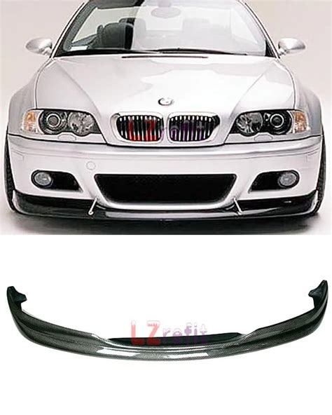 Real Carbon Fiber Acs Ac Style Front Lip Spoiler For Bmw E46 M3 2001