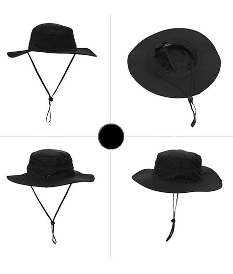 Mens Sun Hat Upf 50 Wide Brim Bucket Hat Windproof Fishing Hats