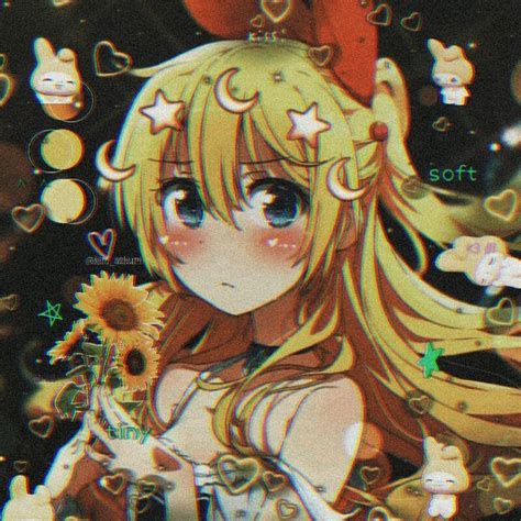 Aesthetic Background Yellow Anime Girl Anime Girl