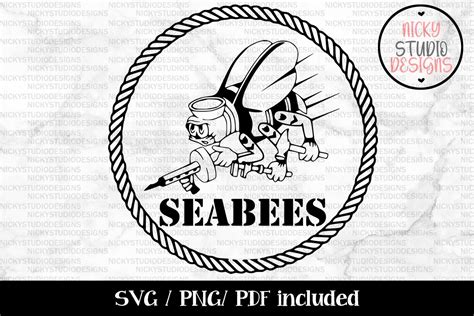 Us Navy Seabees Svg Png Pdf Decals Vinyls Tshirts Etsy