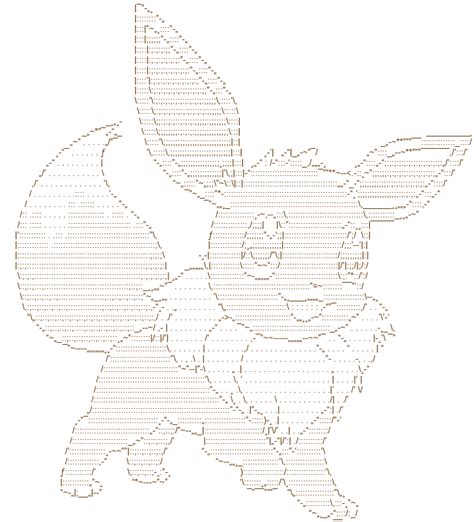 Eevee Ascii Art By Me Pokemon