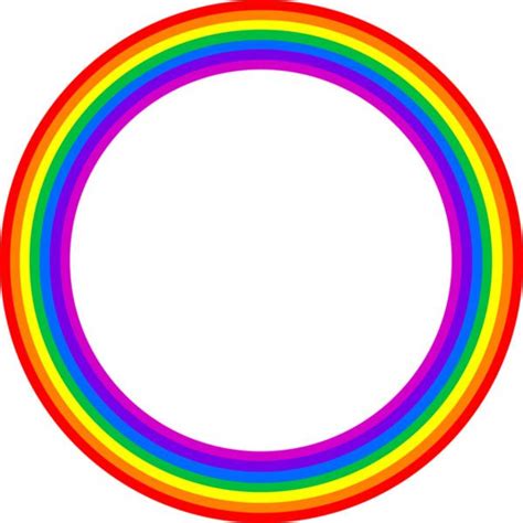Circle Rainbow Rainbow Circle Borders