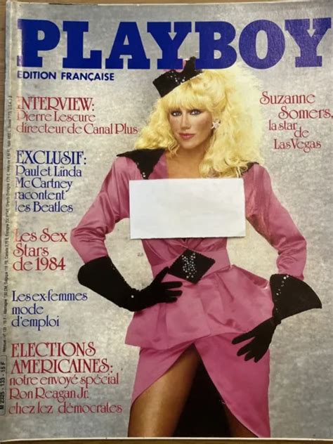 MAGAZINE REVUE PLAYBOY France Décembre 1984 Avec Poster Suzanne