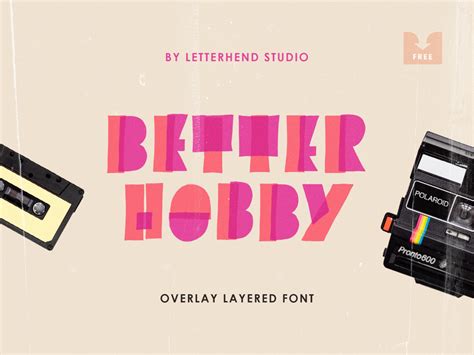 Freebie Better Hobby Display Font By Pixelbuddha On Dribbble