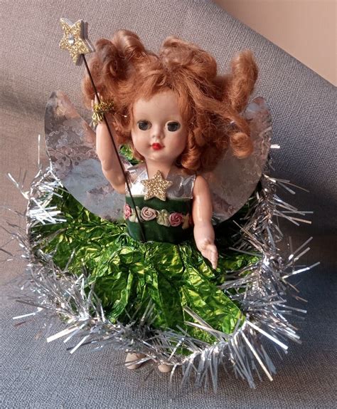 Vintage Strawberry Blonde Doll Dressed As A Christmas Fairy Doll Ebay