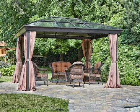 Outdoor rooms landscaping and hardscaping pergolas, gazebos and outdoor structures gazebos. Gazebo Penguin 12'x14' Four Season Gazebo - Outdoor Living ...
