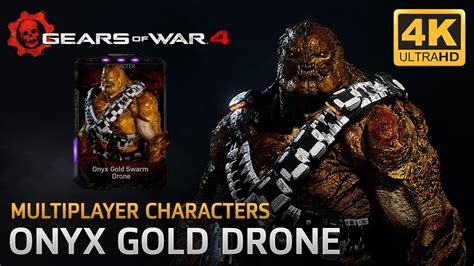 Gears Of War 4 Multiplayer Characters Onyx Gold Swarm Drone Youtube