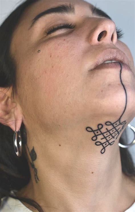 20 Under The Chin Tattoos You Didnt Know You Needed To Boost Your