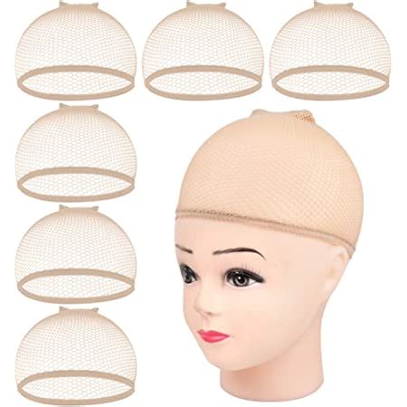 Amazon Com Wig Caps MORGLES 6pcs Mesh Net Wig Caps Weaving Hair Net