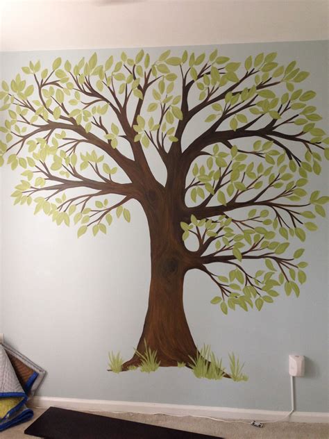 Nursery Tree Mural Painting By Lauren Jackson Tree Mural Mural