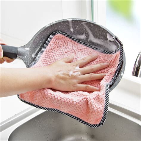 2pcs Kitchen Cleaning Cloth Cleaning Rag Cleaning Towels Dish Towels