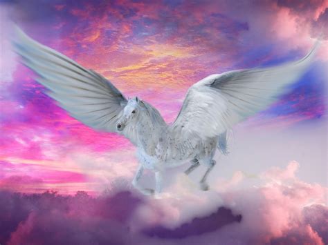 Sunrise Flight With The Pegasus Using Adobe Photo Shop I Created This
