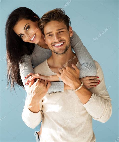 Portrait of smiling beautiful couple — Stock Photo © kiuikson #146336711
