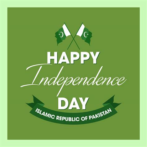 Happy Independence Day 14 August Pakistan Greeting Card 325024 Vector