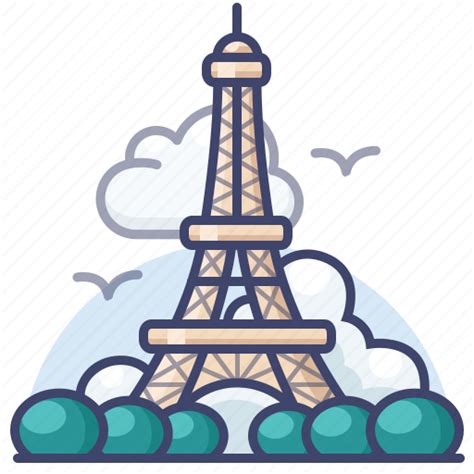 Eiffel France Paris Tower Icon Download On Iconfinder