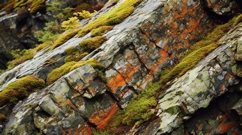 Fondo Vibrante Paisaje De Tierras Altas Capas De Rocas De Color Naranja