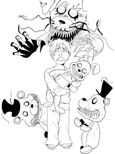 Animatronics Da Colorare Disegni Di Five Nights At Freddys Da