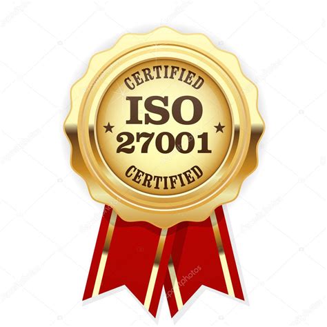 ISO 27001 standard certified rosette - Information security mana ...