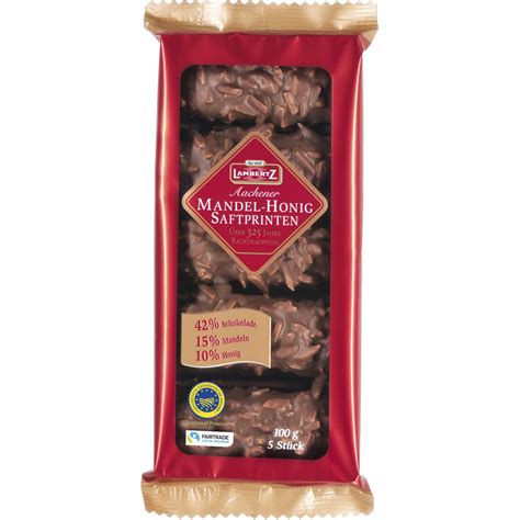 Hier twittert die agentur @wakeup_com süße news, aktuelle infos und einblicke in. Lambertz Aachener Mandel-Honig-Saftprinten 100g | Online ...