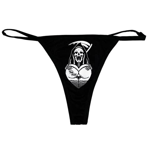 Women S Reaper Butt Thong By Too Fast Inkedshop Inked Shop