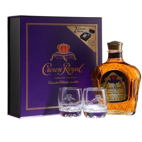Crown Royal Whiskey Cathedrals Drinking Glasses Set Of 2