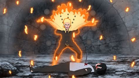 Naruto Using Full Power After Sasuke Sacrifices Himself Boruto