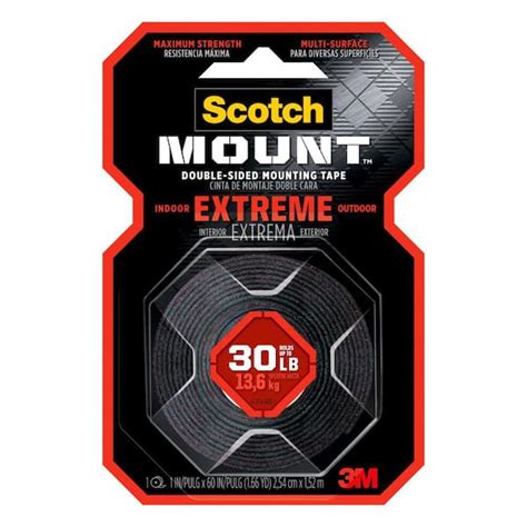 Scotch 1 In X 166 Yds Permanent Double Sided Extreme Mounting Tape