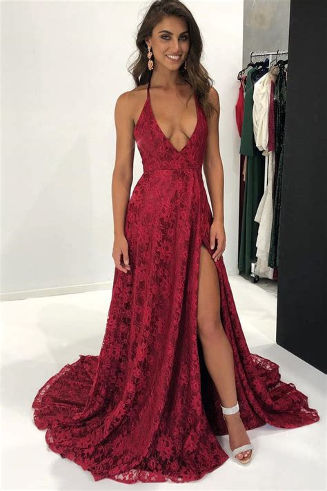 Sexy Spaghetti Straps A Line Red Prom Dressescheap By Dress On Zibbet