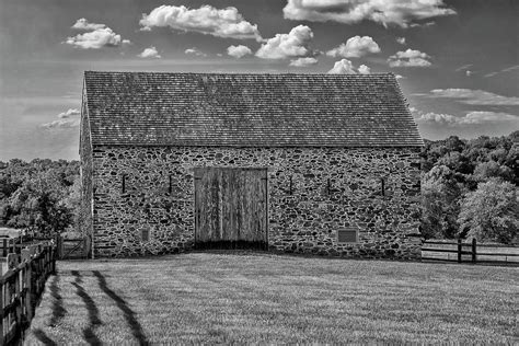 Chester County Abiah Taylor Barn In Black And White Photograph By