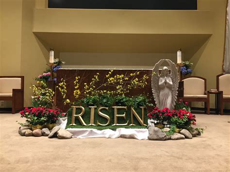 Easter Altar Church Easter Decorations Easter Decorations Christian