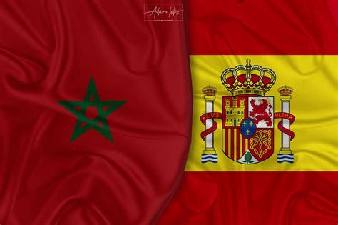 Morocco And Spain Flag Background Country Wallpapers