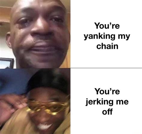 Youre Yanking My Chain Youre Jerking Me Off Ifunny