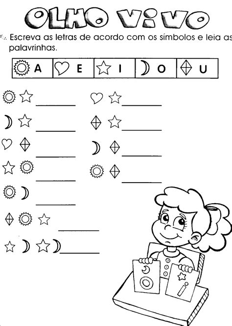 Atividades Vogais Para Alfabetização Infantil Alfabetizei