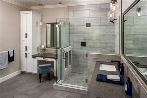 Space saving design and remodeling ideas for small bathrooms. Contemporary vs Traditional Bathroom Remodel | Remodel Works