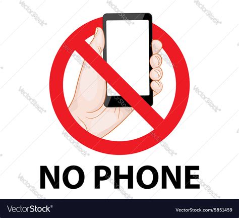 Dont Use Mobile Phone Signs Royalty Free Vector Image