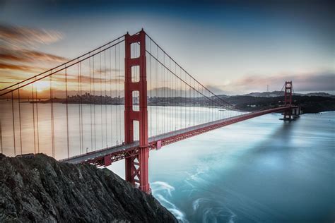 Golden Gate Bridge Foto And Bild World Sonnenaufgang Bridge Bilder