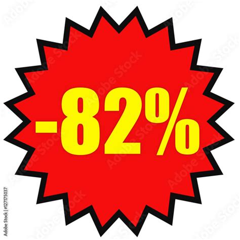 Discount 82 Percent Off 3d Illustration On White Background Stock
